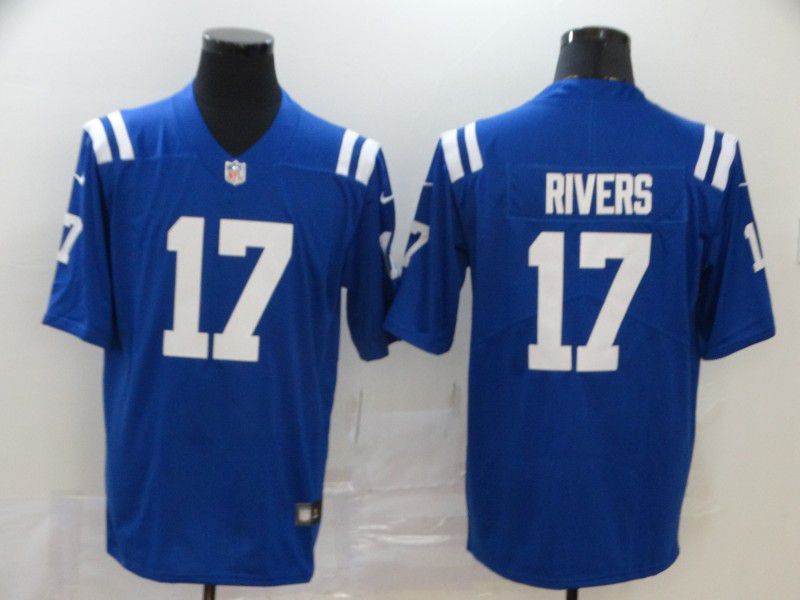 Men Indianapolis Colts #17 Rivers Blue New Nike Limited Vapor Untouchable NFL Jerseys->youth nfl jersey->Youth Jersey